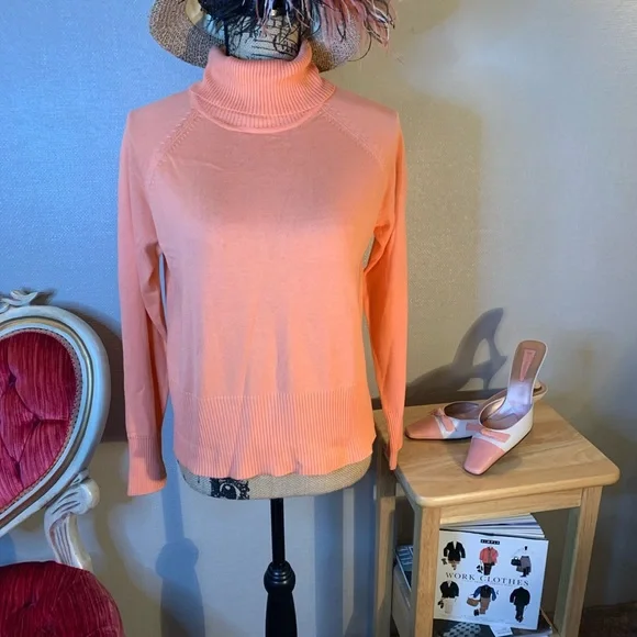 Stephanie Andrews Salmon Turtleneck - Picture 6 of 6